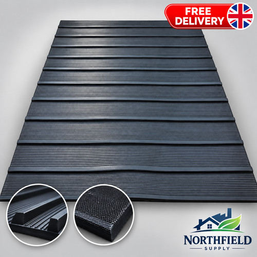 Rubber horsebox trailer ramp - rubber,